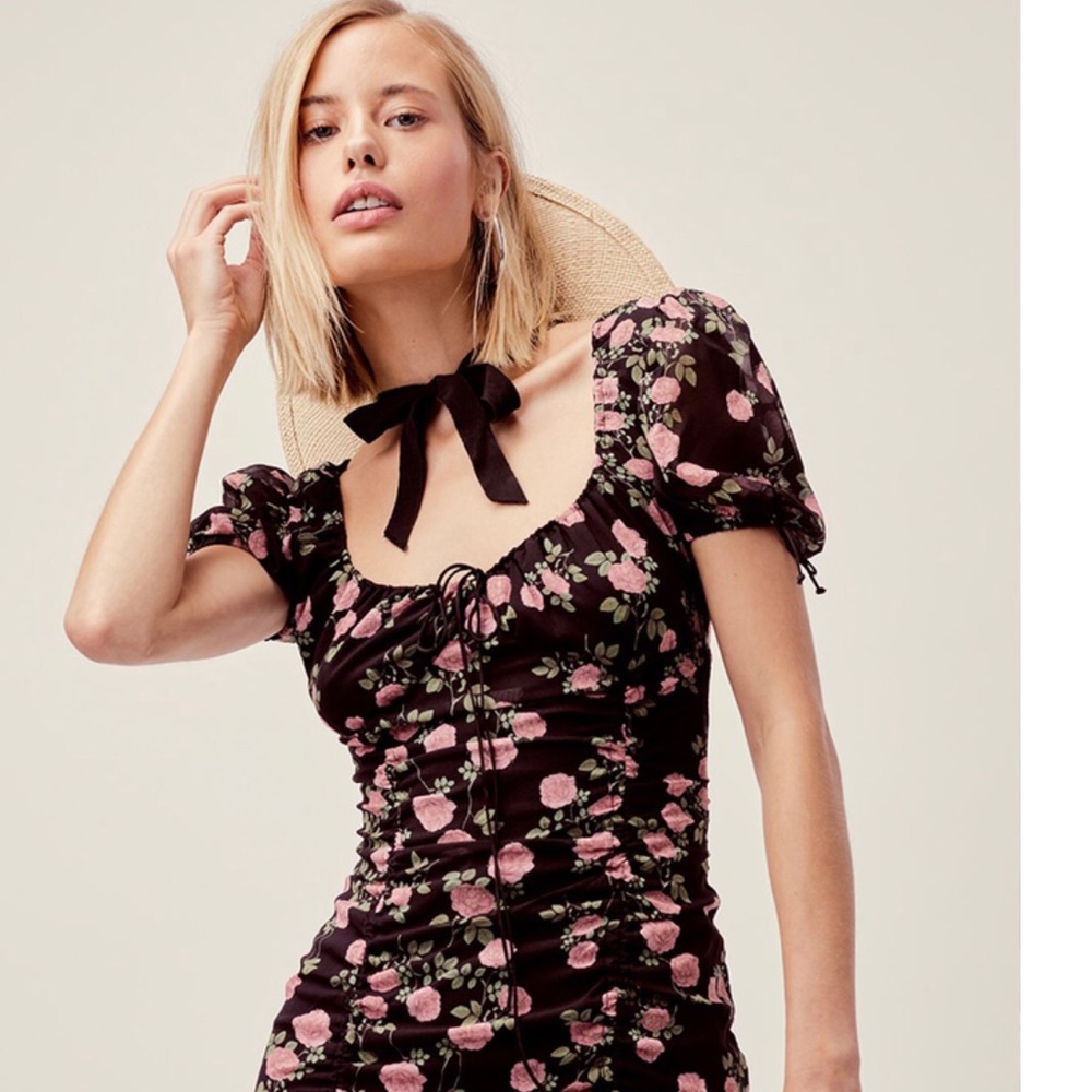 For Love & Lemons biscotti mini dress
